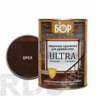 Защитная пропитка для древесины Ultra Бор орех ( 0,75 кг / 14 шт) - фото