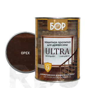 Защитная пропитка для древесины Ultra Бор орех ( 0,75 кг / 14 шт)