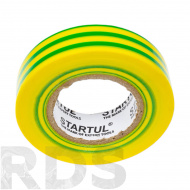 Изолента ПВХ 18мм х 20м желто-зеленая "STARTUL" PROFI /ST9046-7 - фото