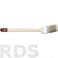 Кисть радиаторная 2,5" ( 60мм.) смешанная светлая щетина, деревянная ручка, "HARDY" /0225-735725 - фото
