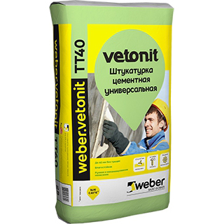 Штукатурка универсальная Vetonit ТТ40, 25 кг